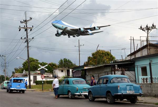 air force one over cuba